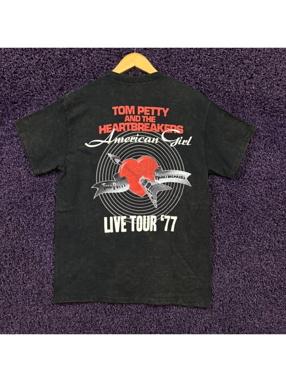 Tom Petty and The Heartbreakers Mineral Wash T-Shirt Size Medium